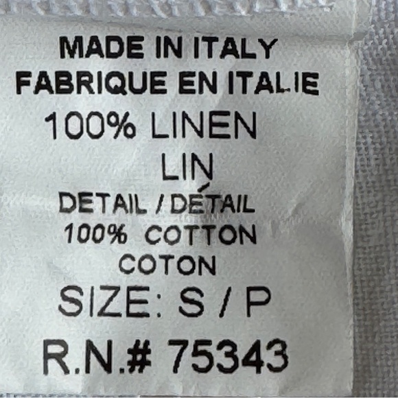 Bellambra Linen Cottage Top Made in Italy Balloon Sleeves Size Small - Picture 7 of 7